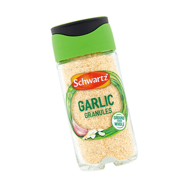 Schwartz Garlic Granules container with green lid
